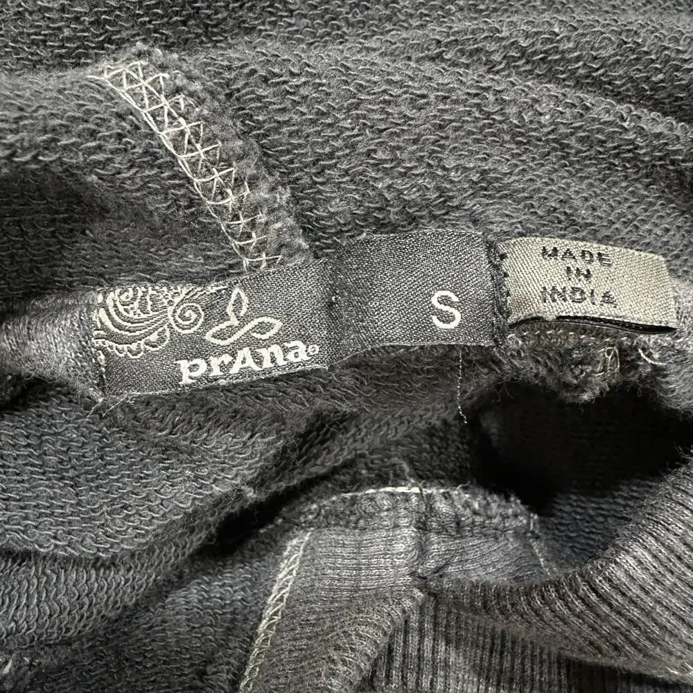 prAna Hoodie Dress Womens Small Gray Organic Cotton Long Sleeve Casual Pullover - Picture 5 of 6